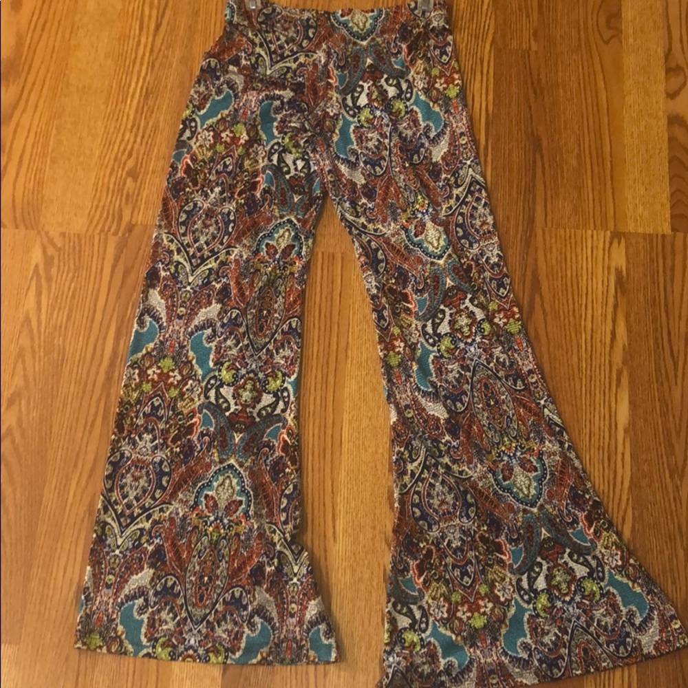 Floral Bell bottom pants